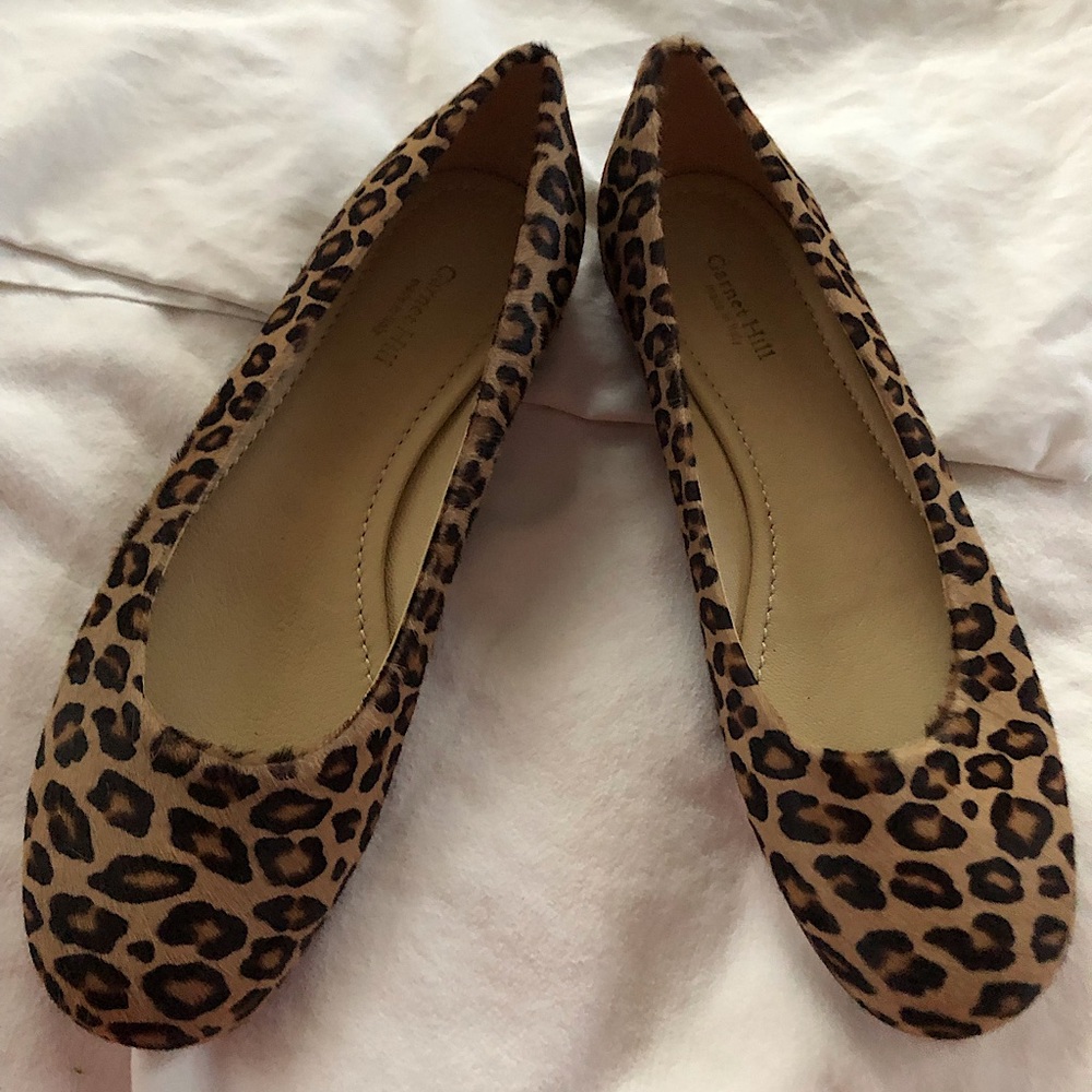 Garnet Hill modern leopard print ballet flats